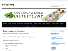 Tablet Screenshot of dietetycy.org